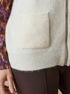 Femme Daxon Gilet zippé sans manches côtes anglaises