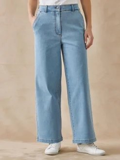 Femme Daxon Jean 5 poches large et court