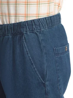 Homme Daxon Jean droit pur coton taille élastiquée