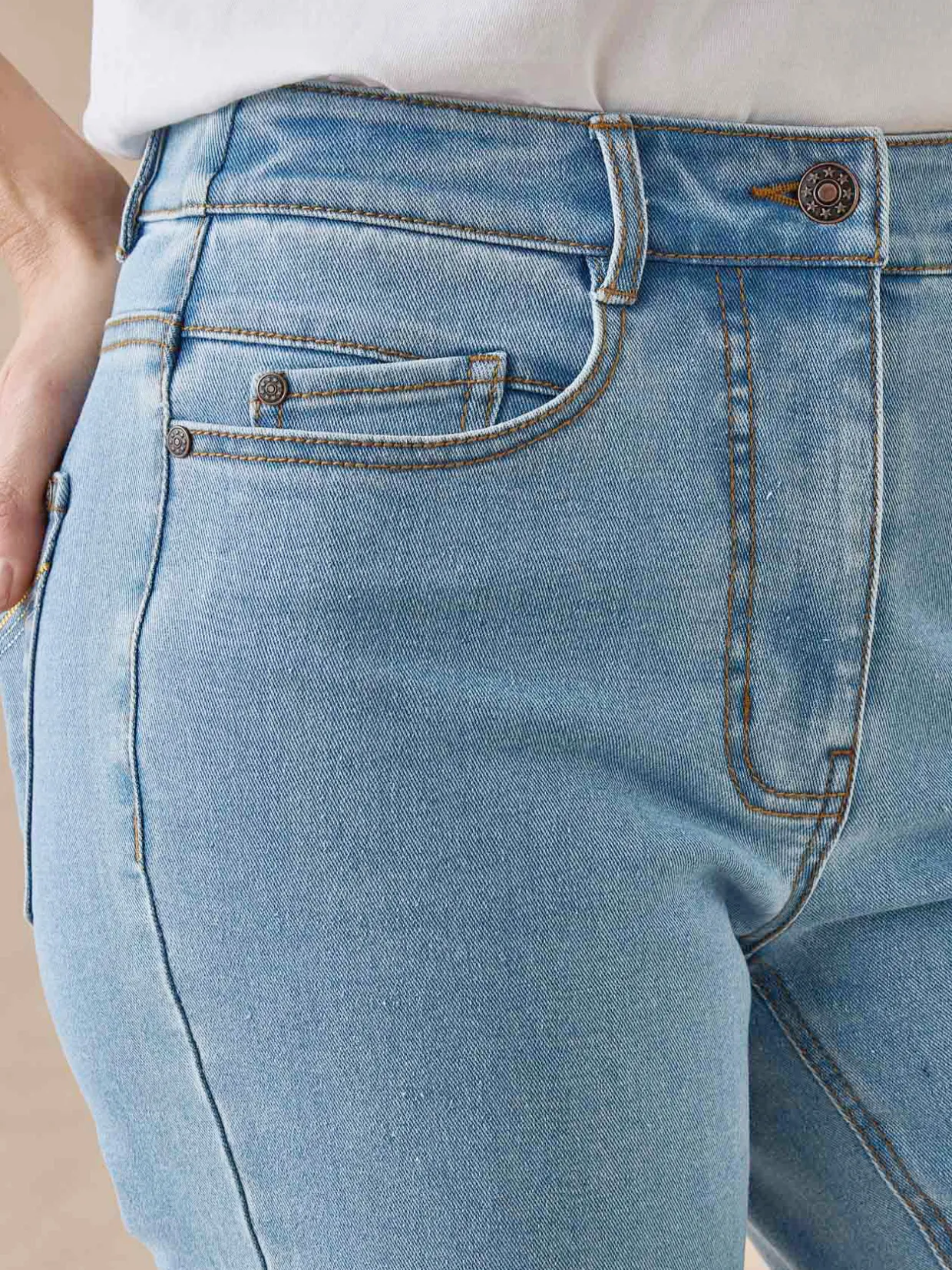 Femme Daxon Jean droit taille haute stretch