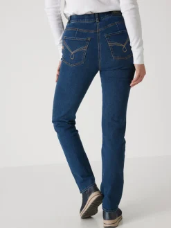 Femme Daxon Jean droit taille haute stretch