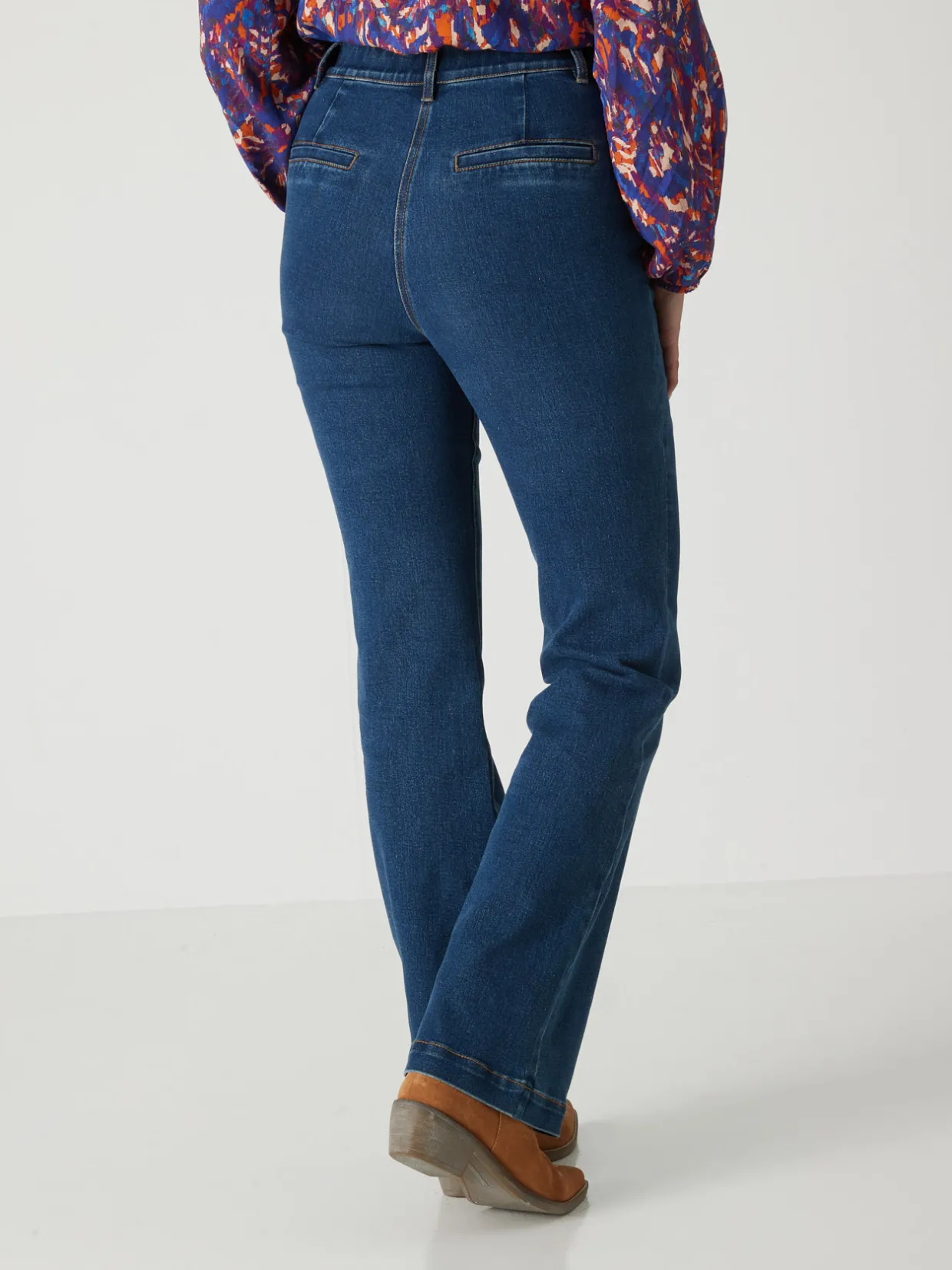 Femme Daxon Jean élastiqué bas évasé stature -1.60 m