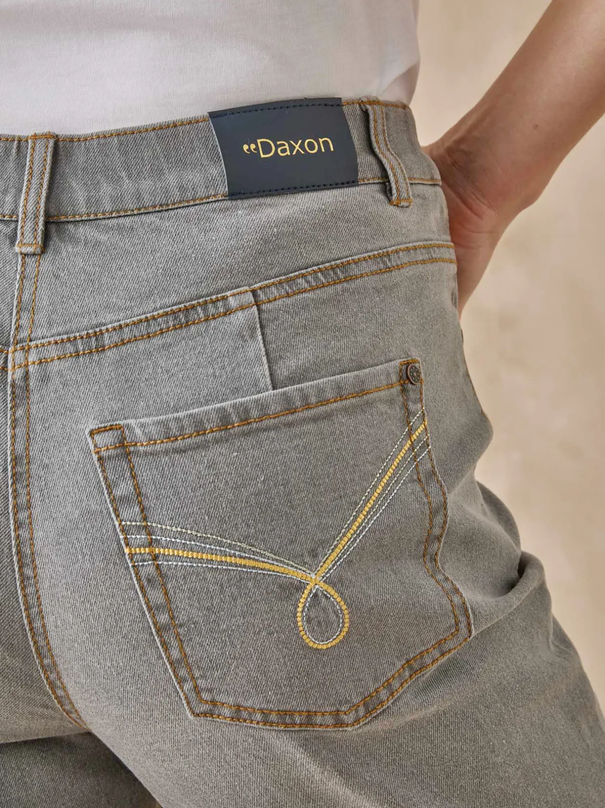 Femme Daxon Jean 7/8ème taille haute