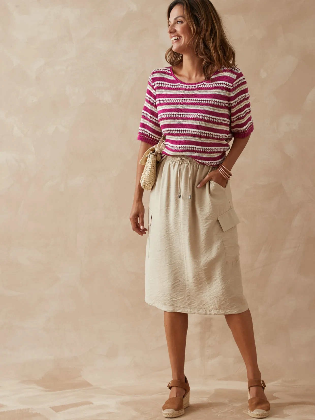 Femme Daxon Jupe cargo élastiquée