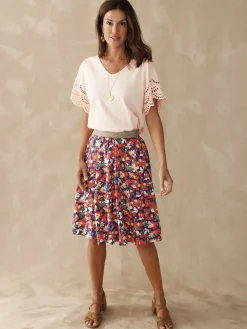 Femme Daxon Jupe courte entièrement élastiquée