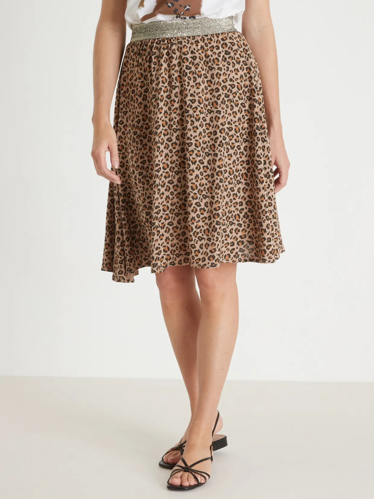 Femme Daxon Jupe courte entièrement élastiquée