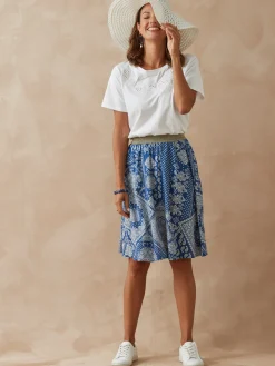 Femme Daxon Jupe courte entièrement élastiquée