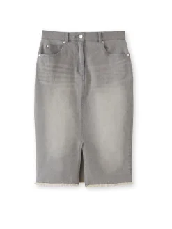 Femme Daxon Jupe droite en denim extensible