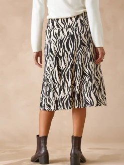 Femme Daxon Jupe en maille, entièrement élastiquée