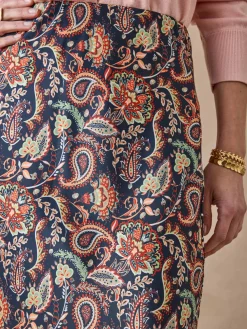 Femme Daxon Jupe en satin élastiquée