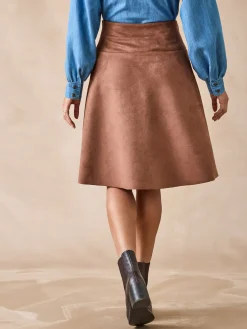 Femme Daxon Jupe en suédine