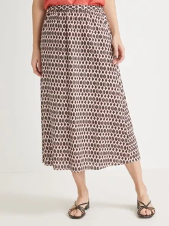 Femme Daxon Jupe fluide entièrement élastiquée