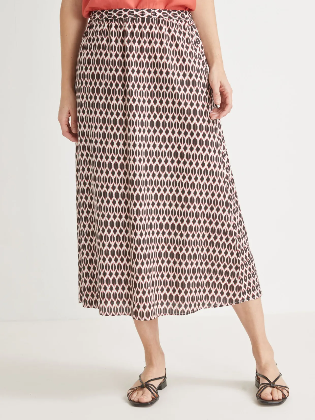 Femme Daxon Jupe fluide entièrement élastiquée