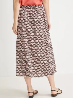 Femme Daxon Jupe fluide entièrement élastiquée