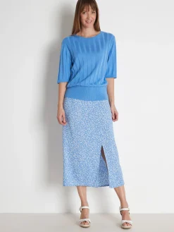 Femme Daxon Jupe fluide élastiquée