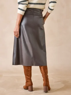 Femme Daxon Jupe imitation cuir