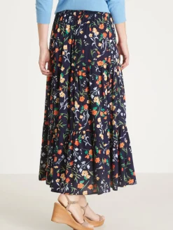 Femme Daxon Jupe élastiquée ample à volants