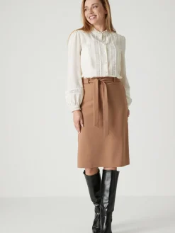 Femme Daxon Jupe élastiquée en maille