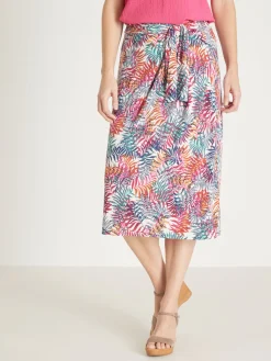 Femme Daxon Jupe élastiquée en maille