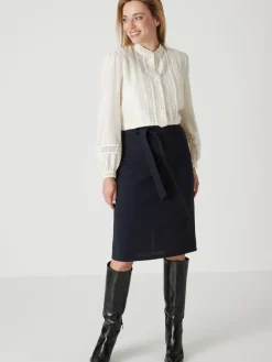 Femme Daxon Jupe élastiquée en maille