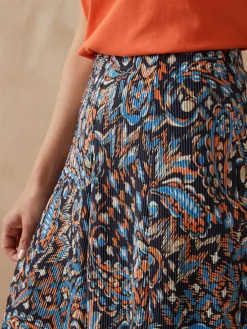 Femme Daxon Jupe élastiquée plissé permanent