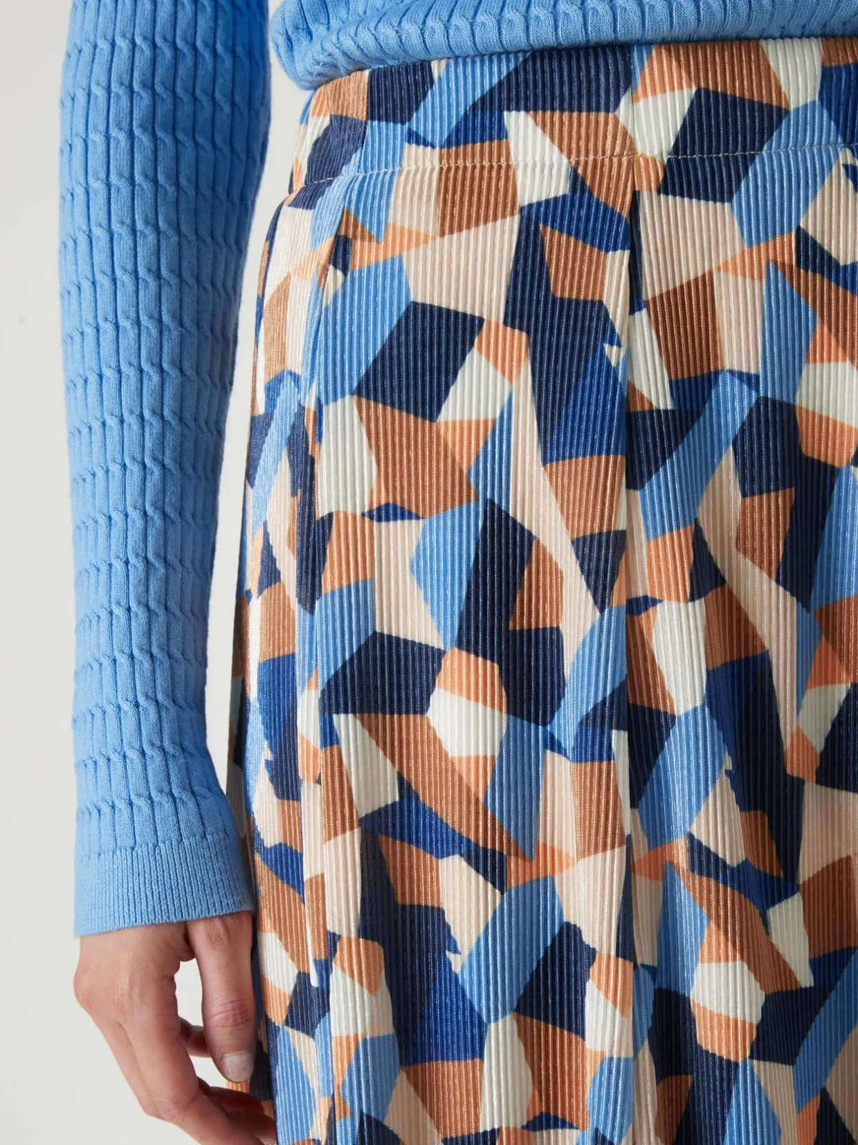 Femme Daxon Jupe élastiquée plissé permanent