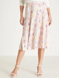 Femme Daxon Jupe élastiquée évasée en maille