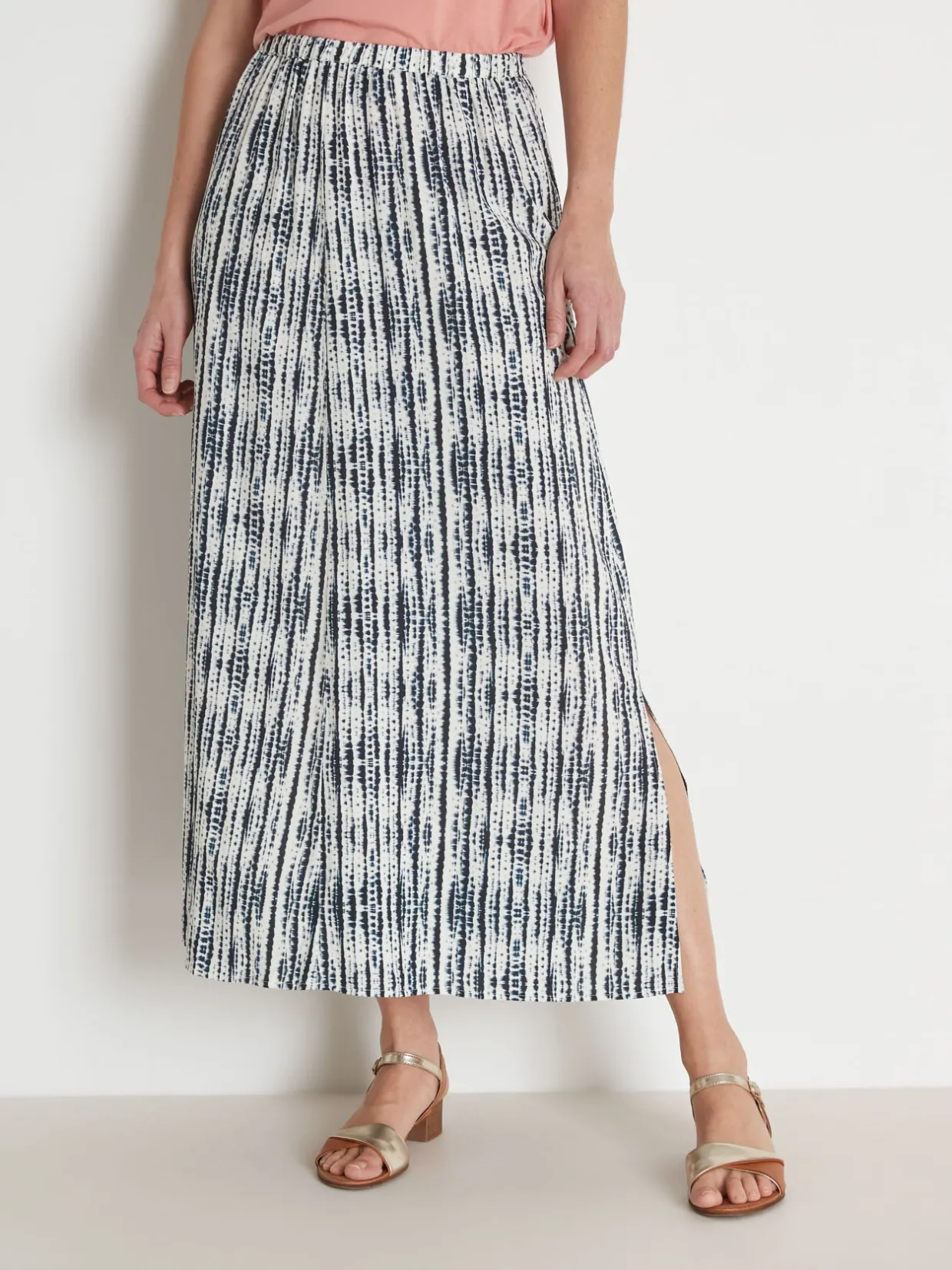 Femme Daxon Jupe longue élastiquée "tie and dye"