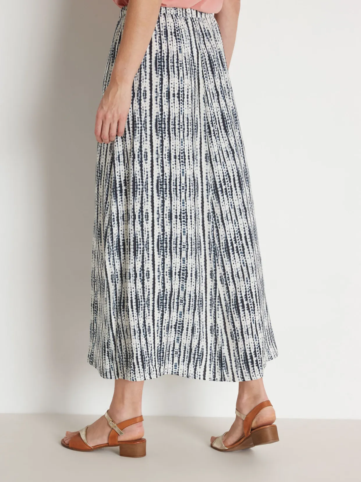 Femme Daxon Jupe longue élastiquée "tie and dye"