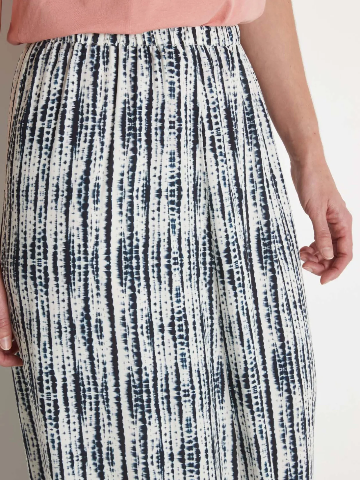 Femme Daxon Jupe longue élastiquée "tie and dye"