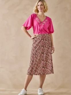 Femme Daxon Jupe toute boutonnée