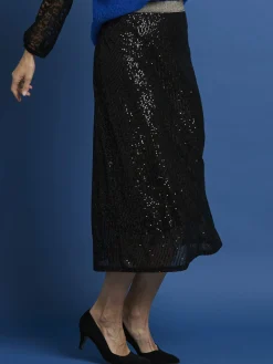 Femme Daxon Jupe évasée à sequins