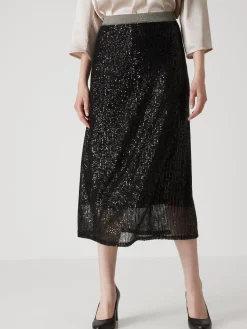 Femme Daxon Jupe évasée à sequins