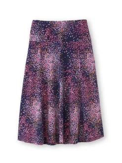 Femme Daxon Jupe évasée en maille crêpe