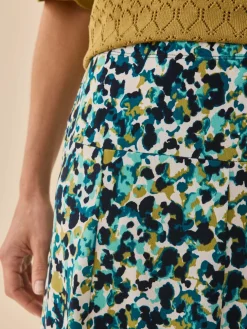 Femme Daxon Jupe évasée en maille crêpe