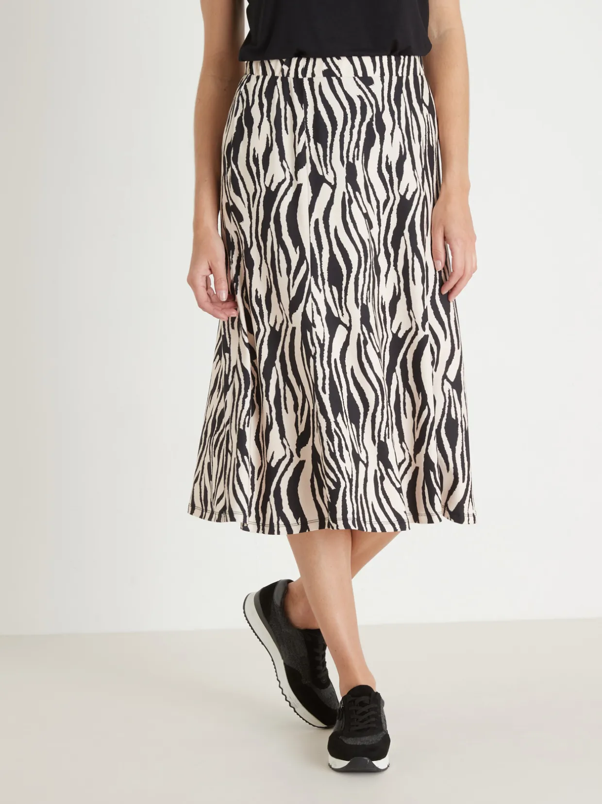 Femme Daxon Jupe évasée en maille douce