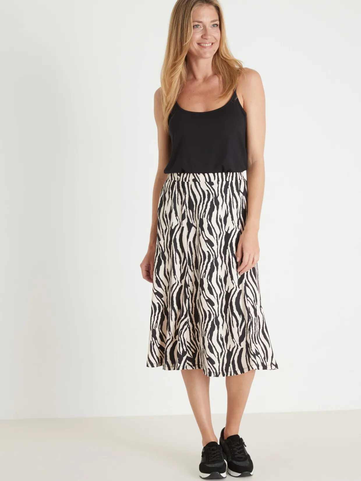 Femme Daxon Jupe évasée en maille douce