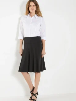 Femme Daxon Jupe évasée entièrement élastiquée