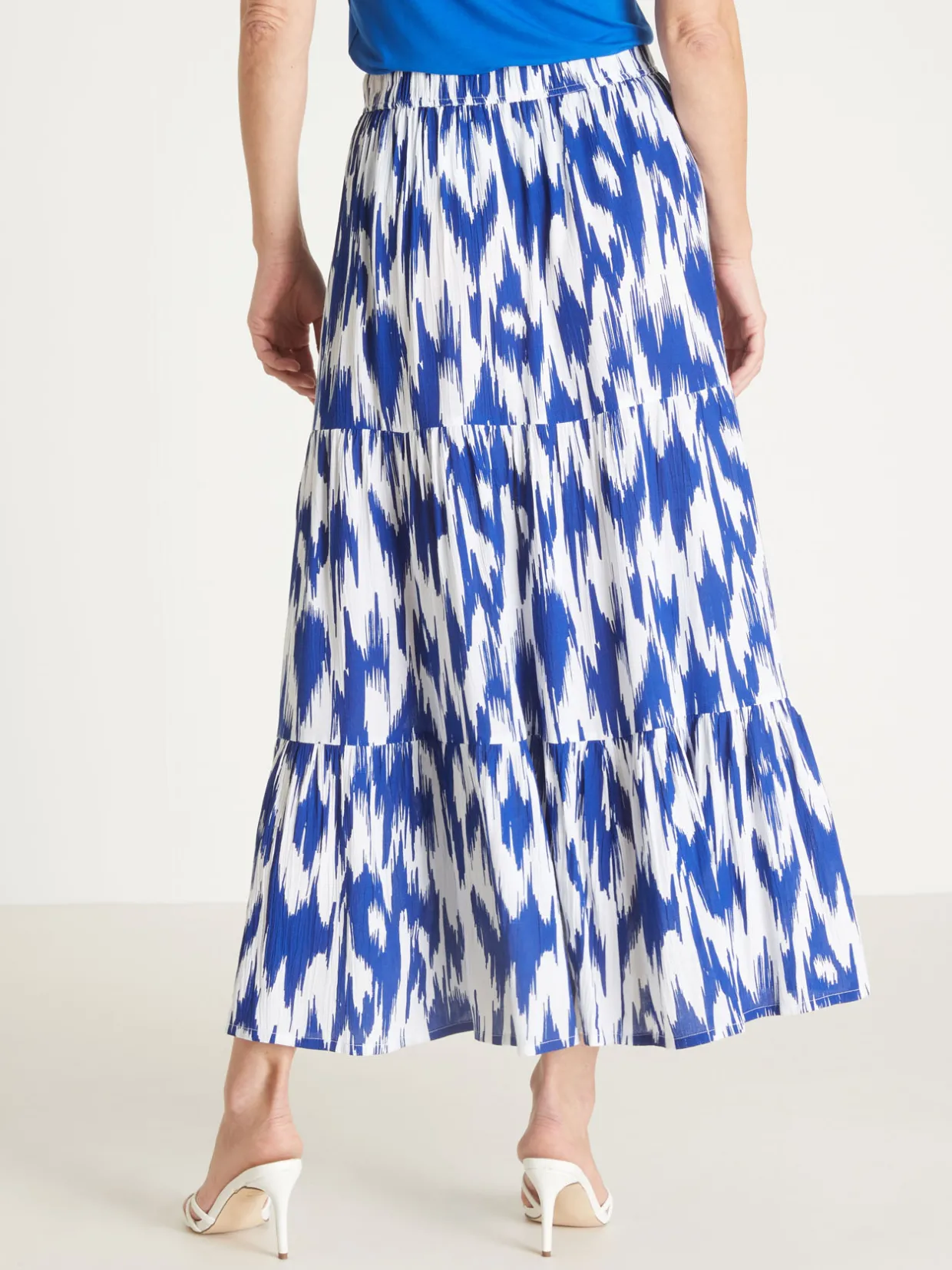 Femme Daxon Jupon à volants en crépon fluide