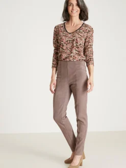 Femme Daxon Legging en maille suédine