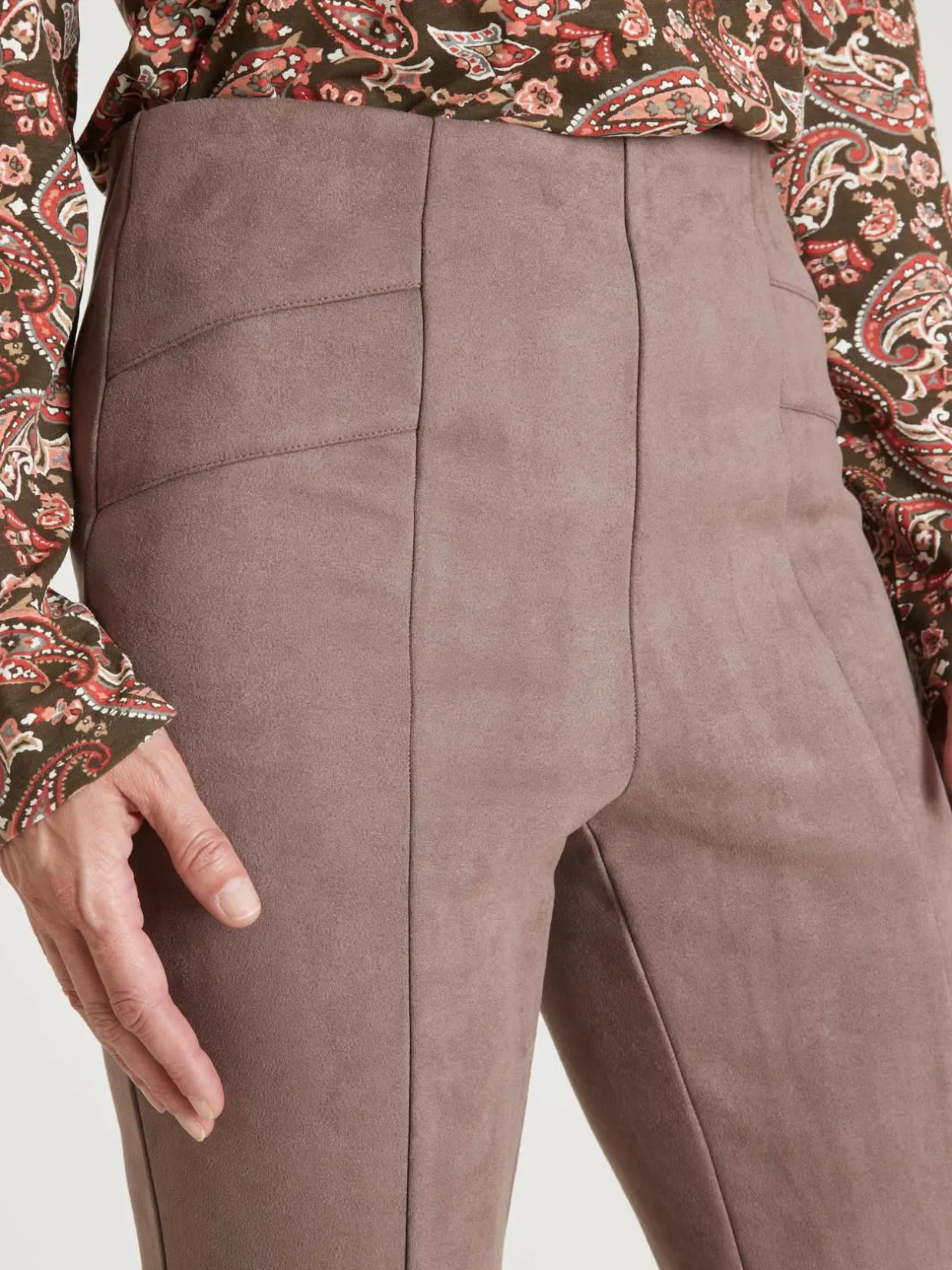 Femme Daxon Legging en maille suédine