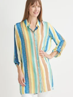 Femme Daxon Long chemisier tunique fluide