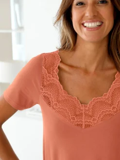 Daxon Lot 2 chemises de corps manches courtes