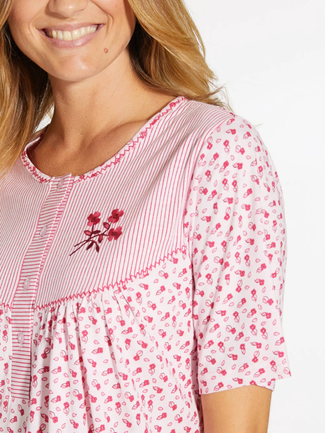 Daxon Lot 2 chemises de nuit manches courtes