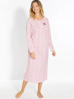 Daxon Lot 2 chemises de nuit manches longues