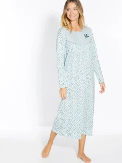 Daxon Lot 2 chemises de nuit manches longues