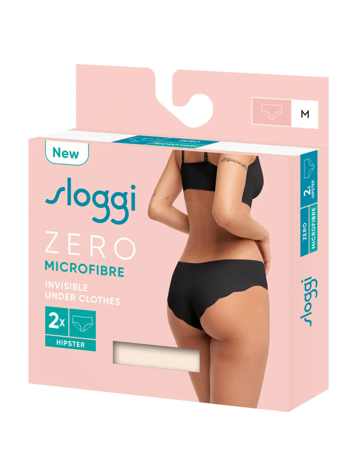 Sloggi Lot 2 shorties ZERO Microfibre Hipster