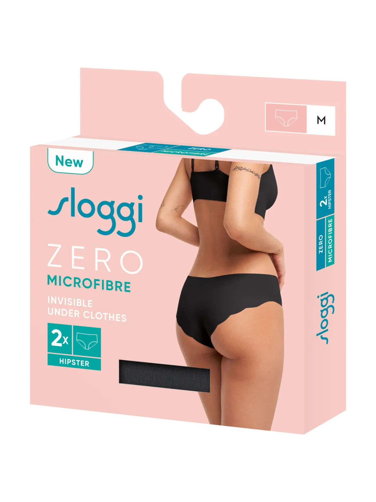 Sloggi Lot 2 shorties ZERO Microfibre Hipster