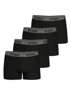 Homme Athéna Lot de 4 boxers Basic Coton