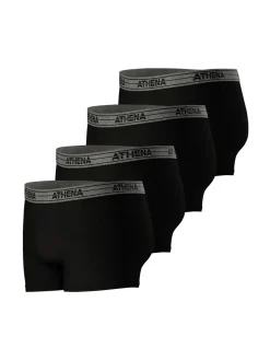 Homme Athéna Lot de 4 boxers Basic Coton